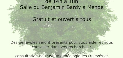 Affiche rencontre généalogie 2022